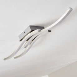 Hofstein Letala Deckenleuchte LED Nickel-Matt, Chrom, 3-flammig -LED Leuchten Verkäufe letala deckenleuchte h3271926 do2 15