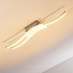 Hofstein Letala Deckenleuchte LED Nickel-Matt, Chrom, 3-flammig -LED Leuchten Verkäufe letala deckenleuchte h3271926 do2 16