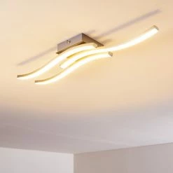 Hofstein Letala Deckenleuchte LED Nickel-Matt, Chrom, 3-flammig -LED Leuchten Verkäufe letala deckenleuchte h3271926 do2 2