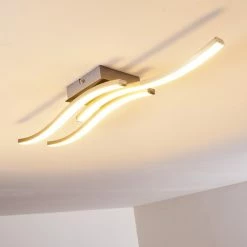 Hofstein Letala Deckenleuchte LED Nickel-Matt, Chrom, 3-flammig -LED Leuchten Verkäufe letala deckenleuchte h3271926 do2 4
