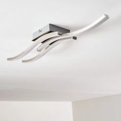 Hofstein Letala Deckenleuchte LED Nickel-Matt, Chrom, 3-flammig -LED Leuchten Verkäufe letala deckenleuchte h3271926 do2 8