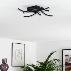 Hofstein Letala Deckenleuchte LED Schwarz, 4-flammig -LED Leuchten Verkäufe letala deckenleuchte h3374481 16