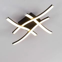 Hofstein Letala Deckenleuchte LED Schwarz, 4-flammig -LED Leuchten Verkäufe letala deckenleuchte h3374481 3