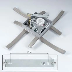 Hofstein Letala Deckenleuchte LED Nickel-Matt, 4-flammig 16 Hofstein Letala Deckenleuchte LED Nickel-Matt, 4-flammig -LED Leuchten Verkäufe letala deckenleuchte h3561140 4