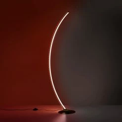 Leuchten Direkt ALINA Stehleuchte LED Stahl gebürstet, 1-flammig, Fernbedienung, Farbwechsler -LED Leuchten Verkäufe leuchten direkt alina stehleuchte 11254 55 13