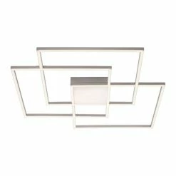 Leuchten Direkt ASMIN Deckenleuchte LED Stahl gebürstet, 3-flammig, Fernbedienung -LED Leuchten Verkäufe leuchten direkt asmin deckenleuchte 14713 55 7