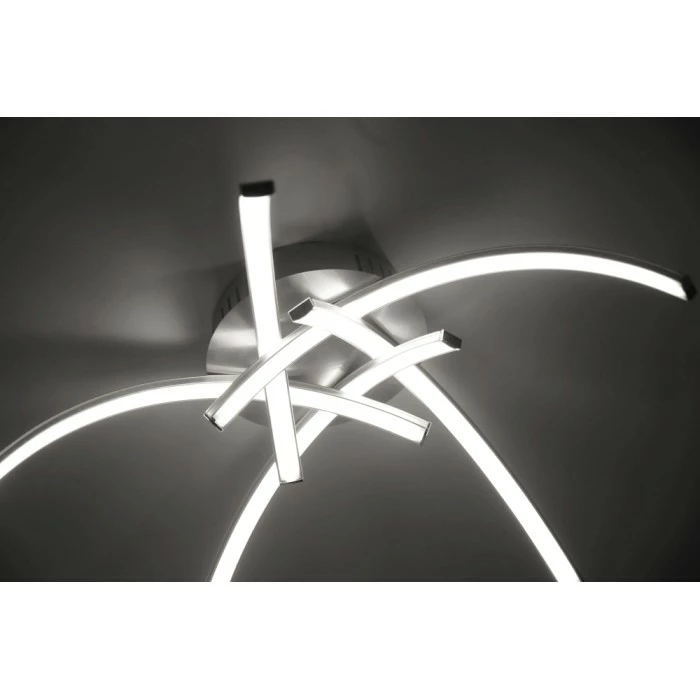 Leuchten Direkt Deckenleuchte VALERIE LED Edelstahl, 5-flammig 2 Leuchten Direkt Deckenleuchte VALERIE LED Edelstahl, 5-flammig – Bild 2