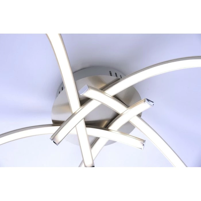 Leuchten Direkt Deckenleuchte VALERIE LED Edelstahl, 5-flammig 5 Leuchten Direkt Deckenleuchte VALERIE LED Edelstahl, 5-flammig – Bild 5