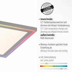 Leuchten Direkt EDGING Deckenleuchte LED Weiß, 1-flammig, Fernbedienung -LED Leuchten Verkäufe leuchten direkt edging deckenleuchte 14900 16 2
