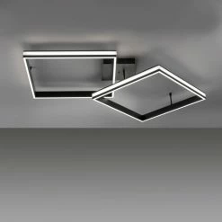 Leuchten Direkt ELIS Deckenleuchte LED Schwarz, 2-flammig, Fernbedienung -LED Leuchten Verkäufe leuchten direkt elis deckenleuchte 14700 18 6