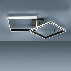 Leuchten Direkt ELIS Deckenleuchte LED Schwarz, 2-flammig, Fernbedienung -LED Leuchten Verkäufe leuchten direkt elis deckenleuchte 14700 18 7