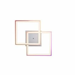 Leuchten Direkt FELIX60 Deckenleuchte LED Stahl gebürstet, 1-flammig, Fernbedienung, Farbwechsler -LED Leuchten Verkäufe leuchten direkt felix60 deckenleuchte 14634 55 15