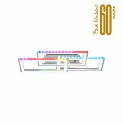 Leuchten Direkt FELIX60 Deckenleuchte LED Stahl gebürstet, 1-flammig, Fernbedienung, Farbwechsler 30 Leuchten Direkt FELIX60 Deckenleuchte LED Stahl gebürstet, 1-flammig, Fernbedienung, Farbwechsler -LED Leuchten Verkäufe leuchten direkt felix60 deckenleuchte 14636 55 14