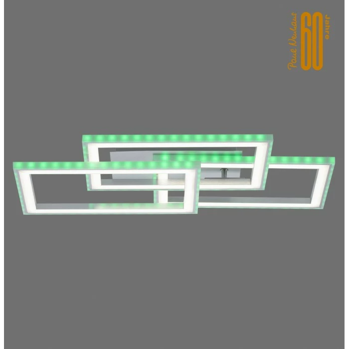 Leuchten Direkt FELIX60 Deckenleuchte LED Stahl gebürstet, 1-flammig, Fernbedienung, Farbwechsler 5 Leuchten Direkt FELIX60 Deckenleuchte LED Stahl gebürstet, 1-flammig, Fernbedienung, Farbwechsler – Bild 5