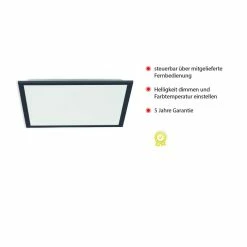 Leuchten Direkt FLAT Deckenpanel LED Schwarz, 1-flammig, Fernbedienung 13 Leuchten Direkt FLAT Deckenpanel LED Schwarz, 1-flammig, Fernbedienung -LED Leuchten Verkäufe leuchten direkt flat deckenpanel 14755 18 4