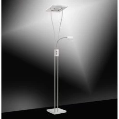 Leuchten Direkt Helia Deckenfluter LED Nickel-Matt, 2-flammig, Fernbedienung, Farbwechsler -LED Leuchten Verkäufe leuchten direkt helia deckenfluter 11780 55 7