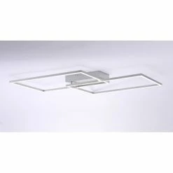 Leuchten Direkt IVEN Deckenleuchte LED Edelstahl, 2-flammig, Fernbedienung -LED Leuchten Verkäufe leuchten direkt iven deckenleuchte 14017 55 7