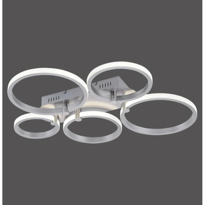 Leuchten Direkt Johanna Deckenleuchte LED Edelstahl, 5-flammig 3 Leuchten Direkt Johanna Deckenleuchte LED Edelstahl, 5-flammig – Bild 3