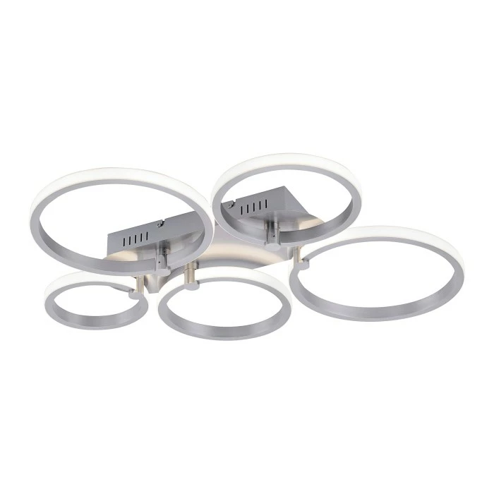 Leuchten Direkt Johanna Deckenleuchte LED Edelstahl, 5-flammig 4 Leuchten Direkt Johanna Deckenleuchte LED Edelstahl, 5-flammig – Bild 4