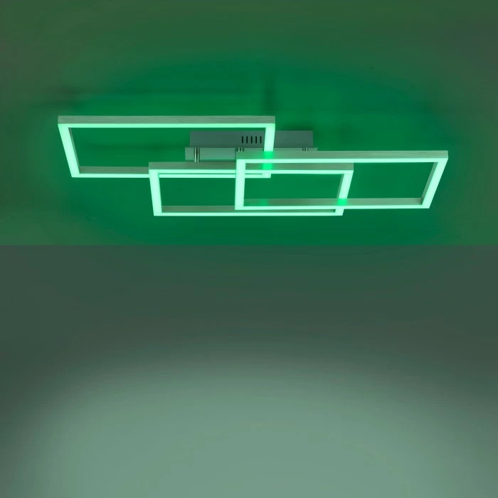 Leuchten Direkt LOLAsmart-MAXI Deckenleuchte LED Stahl gebürstet, 3-flammig, Fernbedienung, Farbwechsler 13 Leuchten Direkt LOLAsmart-MAXI Deckenleuchte LED Stahl gebürstet, 3-flammig, Fernbedienung, Farbwechsler – Bild 13