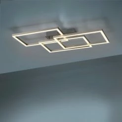 Leuchten Direkt LOLAsmart-MAXI Deckenleuchte LED Stahl gebürstet, 3-flammig, Fernbedienung, Farbwechsler 22 Leuchten Direkt LOLAsmart-MAXI Deckenleuchte LED Stahl gebürstet, 3-flammig, Fernbedienung, Farbwechsler -LED Leuchten Verkäufe leuchten direkt lolasmart maxi deckenleuchte 16431 55 7