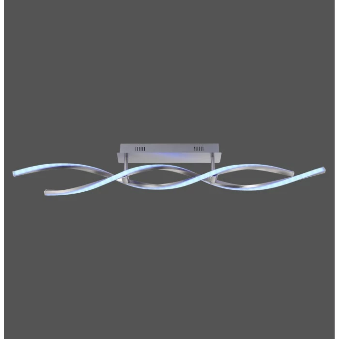 Leuchten Direkt LOLAsmart-SWING Deckenleuchte LED Stahl gebürstet, 2-flammig, Fernbedienung, Farbwechsler 9 Leuchten Direkt LOLAsmart-SWING Deckenleuchte LED Stahl gebürstet, 2-flammig, Fernbedienung, Farbwechsler – Bild 9