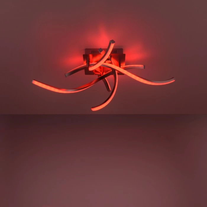 Leuchten Direkt LOLAsmart-SWING Deckenleuchte LED Stahl gebürstet, 4-flammig, Fernbedienung, Farbwechsler 11 Leuchten Direkt LOLAsmart-SWING Deckenleuchte LED Stahl gebürstet, 4-flammig, Fernbedienung, Farbwechsler – Bild 11