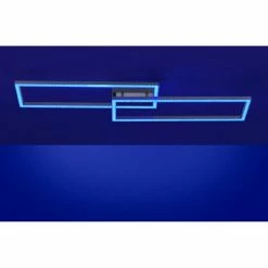 Leuchten Direkt Ls-MAXI Deckenleuchte LED Edelstahl, 1-flammig, Fernbedienung, Farbwechsler -LED Leuchten Verkäufe leuchten direkt ls maxi deckenleuchte 16430 55 6