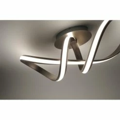 Leuchten Direkt Ls-MELINDA Deckenleuchte LED Edelstahl, 1-flammig, Fernbedienung, Farbwechsler -LED Leuchten Verkäufe leuchten direkt ls melinda deckenleuchte 18431 55 5