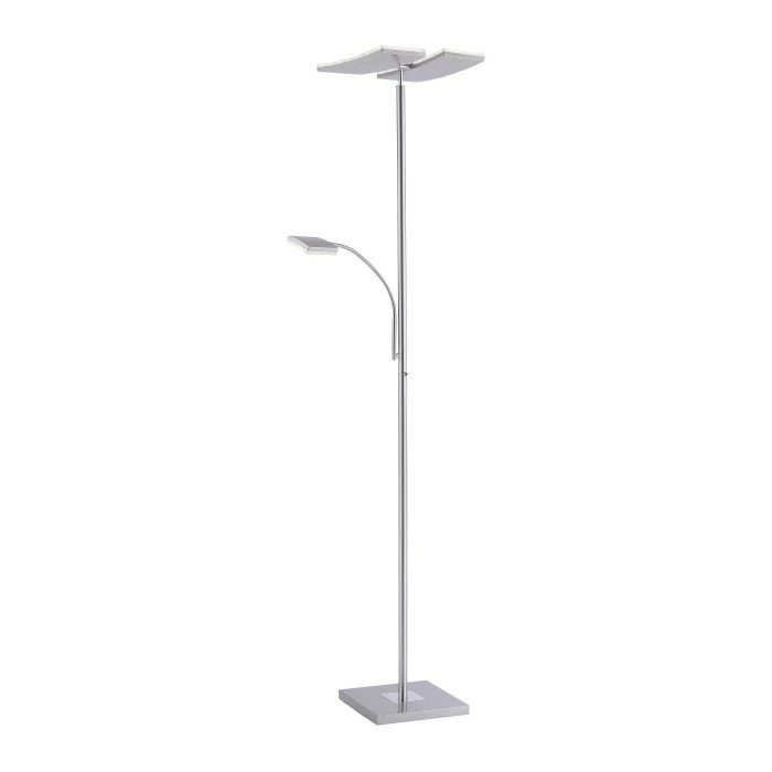 Leuchten Direkt Ls-RUBEN Deckenfluter LED Stahl gebürstet, 2-flammig, Fernbedienung, Farbwechsler 3 Leuchten Direkt Ls-RUBEN Deckenfluter LED Stahl gebürstet, 2-flammig, Fernbedienung, Farbwechsler – Bild 3