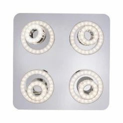 Leuchten Direkt Ls-TIM Deckenleuchte LED Chrom, 4-flammig, Fernbedienung, Farbwechsler -LED Leuchten Verkäufe leuchten direkt ls tim deckenleuchte 14662 17 4