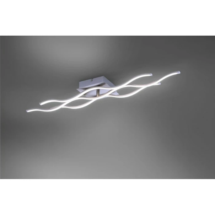 Leuchten Direkt Ls-WAVE Deckenleuchte LED Edelstahl, 3-flammig, Fernbedienung, Farbwechsler 4 Leuchten Direkt Ls-WAVE Deckenleuchte LED Edelstahl, 3-flammig, Fernbedienung, Farbwechsler – Bild 4