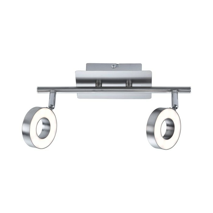 Leuchten Direkt Lukas Deckenspot LED Nickel-Matt, Chrom, 2-flammig 1 Leuchten Direkt Lukas Deckenspot LED Nickel-Matt, Chrom, 2-flammig