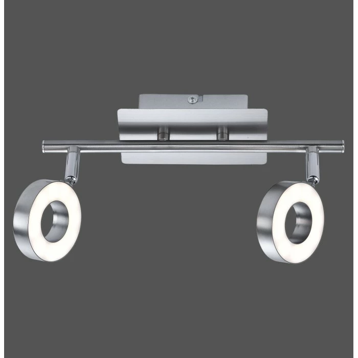 Leuchten Direkt Lukas Deckenspot LED Nickel-Matt, Chrom, 2-flammig 2 Leuchten Direkt Lukas Deckenspot LED Nickel-Matt, Chrom, 2-flammig – Bild 2