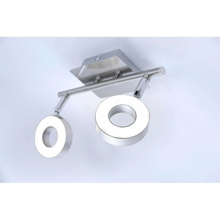 Leuchten Direkt Lukas Deckenspot LED Nickel-Matt, Chrom, 2-flammig 3 Leuchten Direkt Lukas Deckenspot LED Nickel-Matt, Chrom, 2-flammig – Bild 3
