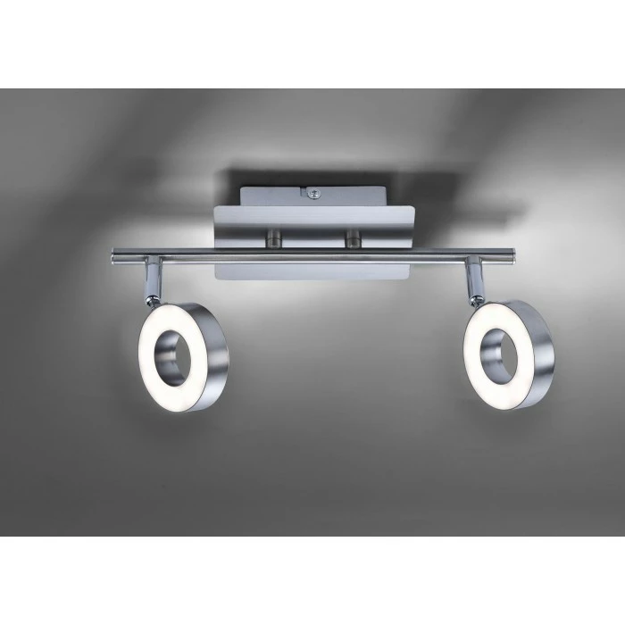 Leuchten Direkt Lukas Deckenspot LED Nickel-Matt, Chrom, 2-flammig 4 Leuchten Direkt Lukas Deckenspot LED Nickel-Matt, Chrom, 2-flammig – Bild 4