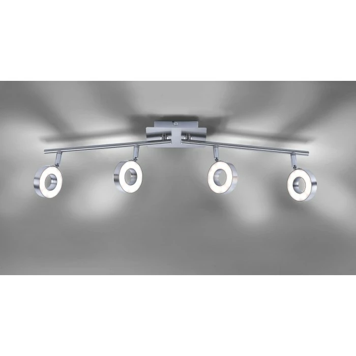 Leuchten Direkt Lukas Deckenspot LED Nickel-Matt, Chrom, 4-flammig 3 Leuchten Direkt Lukas Deckenspot LED Nickel-Matt, Chrom, 4-flammig – Bild 3