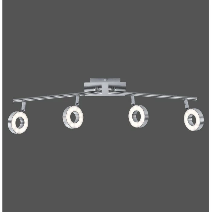 Leuchten Direkt Lukas Deckenspot LED Nickel-Matt, Chrom, 4-flammig 4 Leuchten Direkt Lukas Deckenspot LED Nickel-Matt, Chrom, 4-flammig – Bild 4