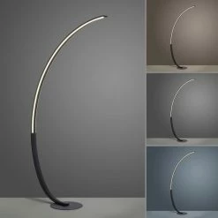 Leuchten Direkt Q-VITO Stehleuchte LED Anthrazit, 1-flammig, Fernbedienung -LED Leuchten Verkäufe leuchten direkt q vito stehleuchte 445 13 4