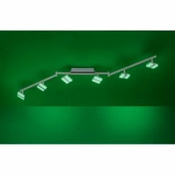 Leuchten Direkt SABI Deckenleuchte LED Nickel-Matt, 6-flammig, Fernbedienung, Farbwechsler -LED Leuchten Verkäufe leuchten direkt sabi deckenleuchte 12086 55 8