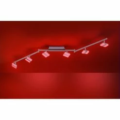 Leuchten Direkt SABI Deckenleuchte LED Nickel-Matt, 6-flammig, Fernbedienung, Farbwechsler -LED Leuchten Verkäufe leuchten direkt sabi deckenleuchte 12086 55 9