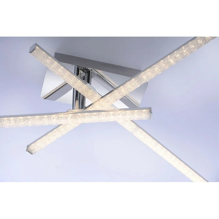 Leuchten Direkt Simon Deckenleuchte LED Chrom, 3-flammig 3 Leuchten Direkt Simon Deckenleuchte LED Chrom, 3-flammig – Bild 3