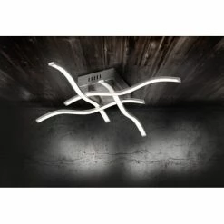 Leuchten Direkt Leuchtendirekt WAVE Deckenleuchte LED Edelstahl, 4-flammig -LED Leuchten Verkäufe leuchtendirekt wave deckenleuchte 15131 55 2