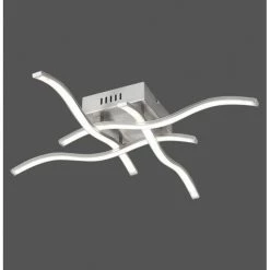 Leuchten Direkt Leuchtendirekt WAVE Deckenleuchte LED Edelstahl, 4-flammig -LED Leuchten Verkäufe leuchtendirekt wave deckenleuchte 15131 55 4