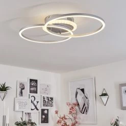 Hofstein Lithgow Deckenleuchte LED Silber, 2-flammig, Fernbedienung, Farbwechsler -LED Leuchten Verkäufe lithgow deckenleuchte h3439456 10