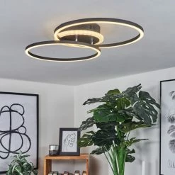 Hofstein Lithgow Deckenleuchte LED Schwarz, 2-flammig, Fernbedienung, Farbwechsler 22 Hofstein Lithgow Deckenleuchte LED Schwarz, 2-flammig, Fernbedienung, Farbwechsler -LED Leuchten Verkäufe lithgow deckenleuchte h3439463 10