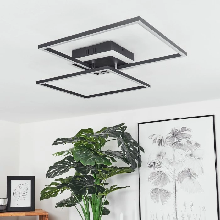 Hofstein Lithgow Deckenleuchte LED Schwarz, 2-flammig, Fernbedienung, Farbwechsler 12 Hofstein Lithgow Deckenleuchte LED Schwarz, 2-flammig, Fernbedienung, Farbwechsler – Bild 12