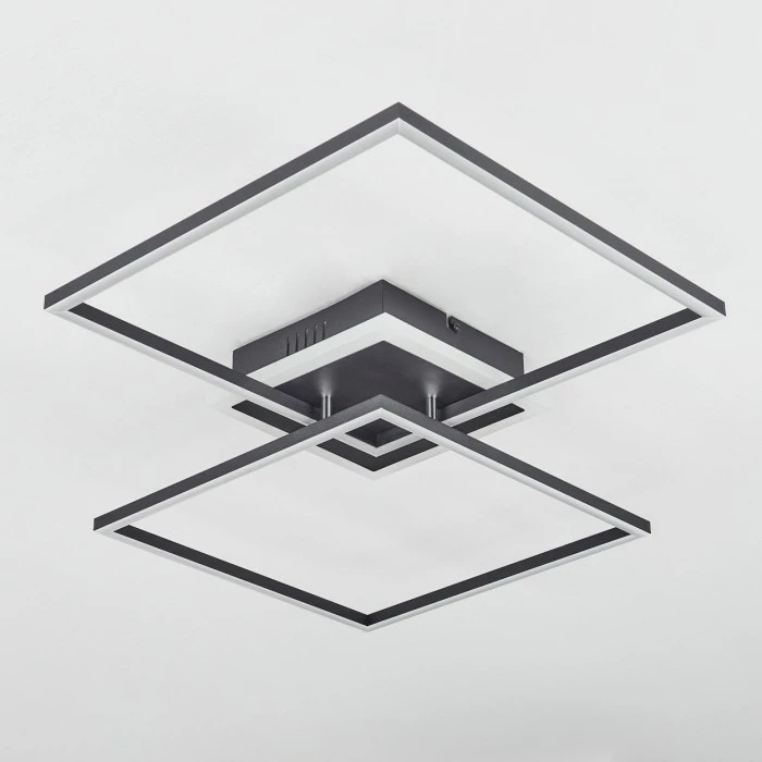 Hofstein Lithgow Deckenleuchte LED Schwarz, 2-flammig, Fernbedienung, Farbwechsler 8 Hofstein Lithgow Deckenleuchte LED Schwarz, 2-flammig, Fernbedienung, Farbwechsler – Bild 8