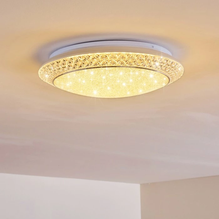 Hofstein Litto Deckenleuchte LED Weiß, 1-flammig, Fernbedienung 14 Hofstein Litto Deckenleuchte LED Weiß, 1-flammig, Fernbedienung – Bild 14