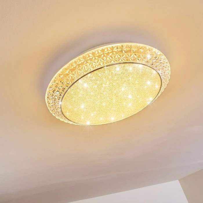 Hofstein Litto Deckenleuchte LED Weiß, 1-flammig, Fernbedienung 4 Hofstein Litto Deckenleuchte LED Weiß, 1-flammig, Fernbedienung – Bild 4